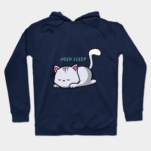 Sleepy Cat Hoodie by Angga distro